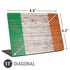 Ireland Flag Dark Wood Universal Laptop 11in (8.8 x 6.2in) Skin